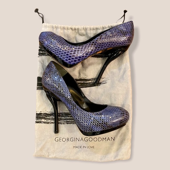 GEORGINA GOODMAN Snakeskin Leather Pumps - Picture 2 of 12